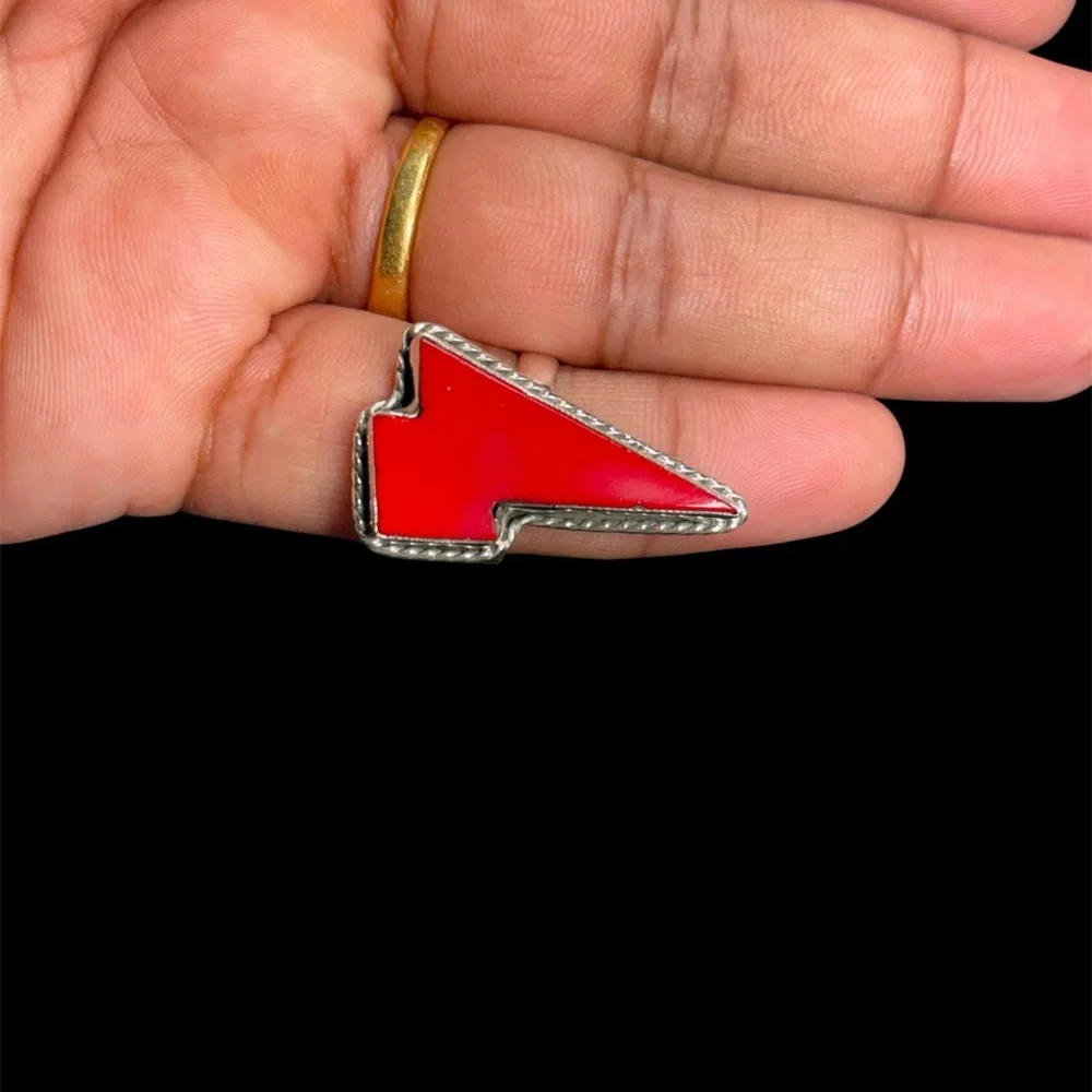 Red Onyx  Handmade – Valentine’s Day Special Edition – Size 7.2 92 Silver